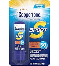 sport lip sunscreen, lip sunscreen, lip balm, spf 50, coppertone, sunscreen, 