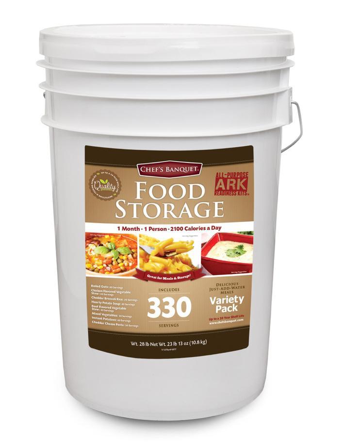 Chef's Banquet 30 Day (330 Servings) Emergency Food Supply