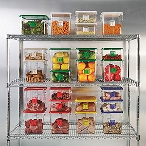 White 3 8 L Rubbermaid Commercial Square Food Storage
