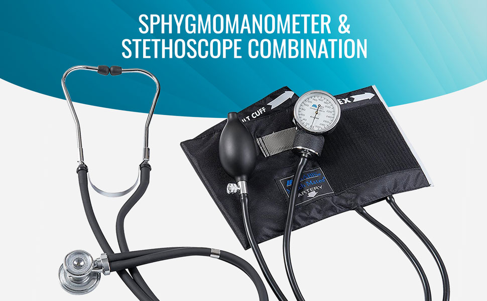 MABIS MatchMates Aneroid Sphygmomanometer and 31" Sprague