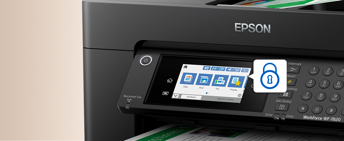 Epson WorkForce Pro WF7820 Wireless AllinOne Wideformat Printer