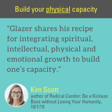 Glazer shares his recipe for integrating spiritual, intellectual, physical and emotional growth