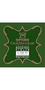 Amazon.co.jp: ゴールドブロカット バイオリン弦 4/4 E 0.26 mm