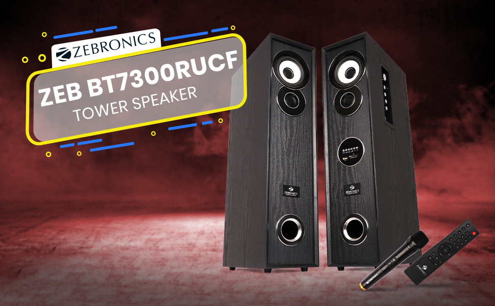 Zebronics ZEBBT7300RUCF Wireless Bluetooth Tower Speaker With