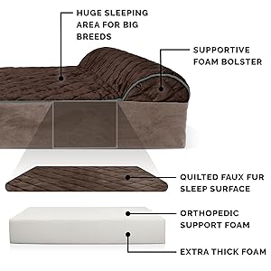 furhaven; design; bolster; solid; medical grade; orthopedic; foam; core