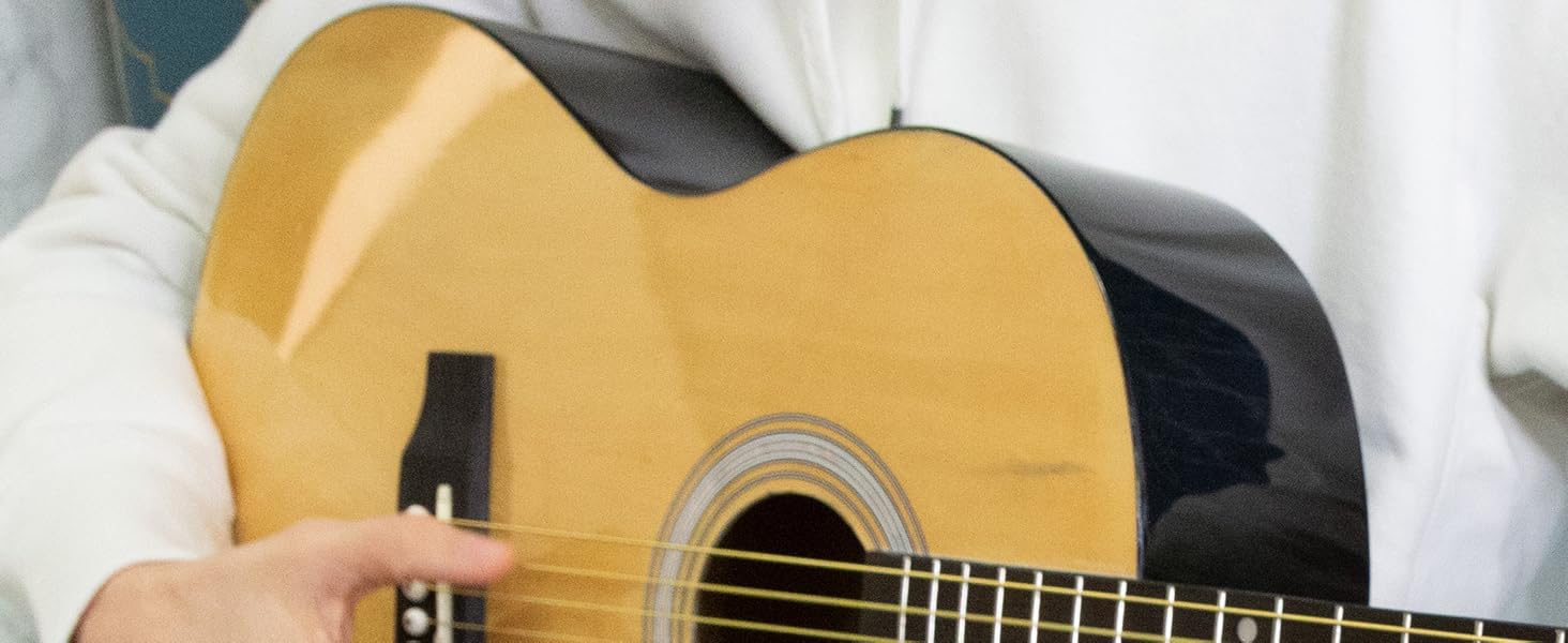 Martin Smith Acoustic Guitar Kit with FullSize Acoustic Guitar, Guitar Stand, Guitar Tuner