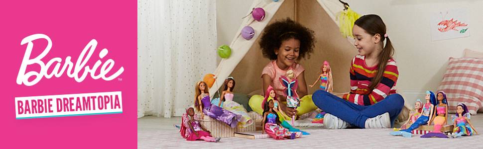 Mariée en robe de mariage - BARBIE – MATTEL 6 Poupée Barbie Mariée dans sa robe rose et blanche avec voile et bouquet