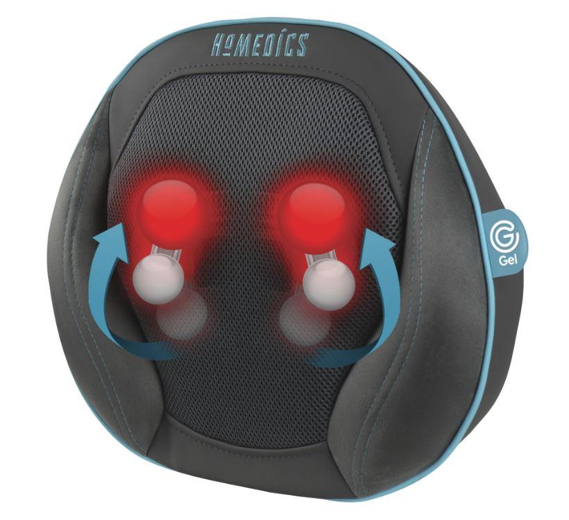 HoMedics Gel Back Massager Massage Chair Pillow Cushion, Multi Use