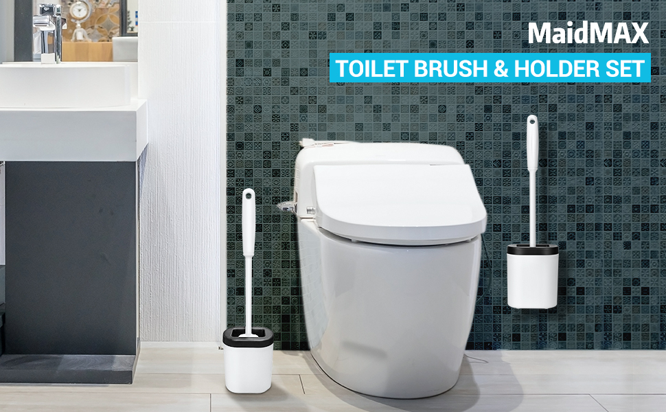MaidMAX Set de Escobilla de Baño y Portaescobillas ...