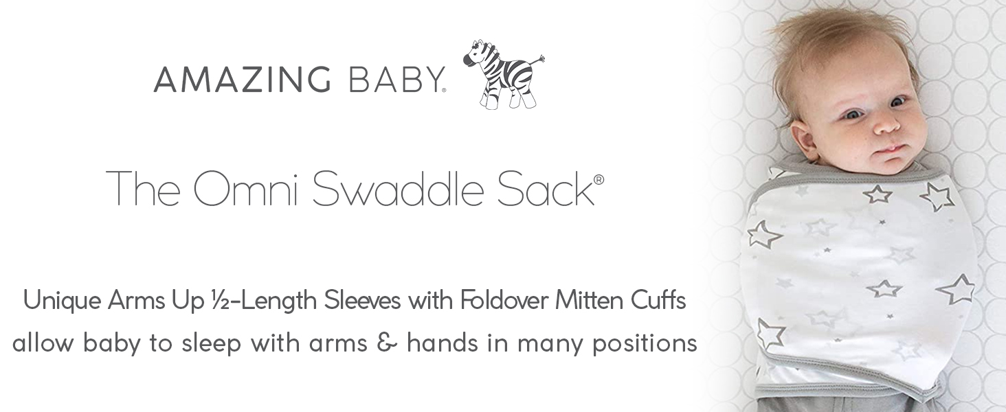 Amazing Baby Omni Swaddle Sack for Newborn, Transitional