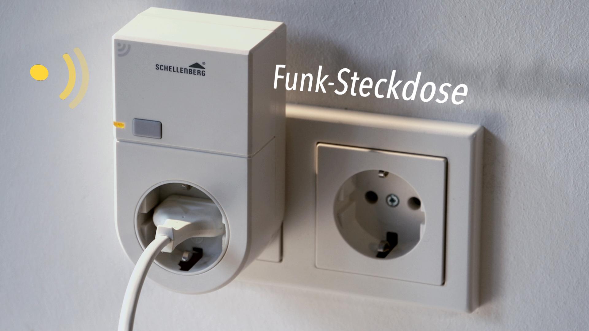 Schellenberg Smart Home Steckdose Funk für innen | steuerbar per Fernbedienung & Zeitschaltuhr ...