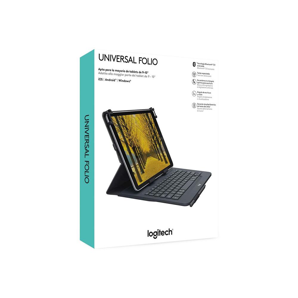 Logitech Universal Folio iPad or Tablet Case with Wireless Bluetooth ...