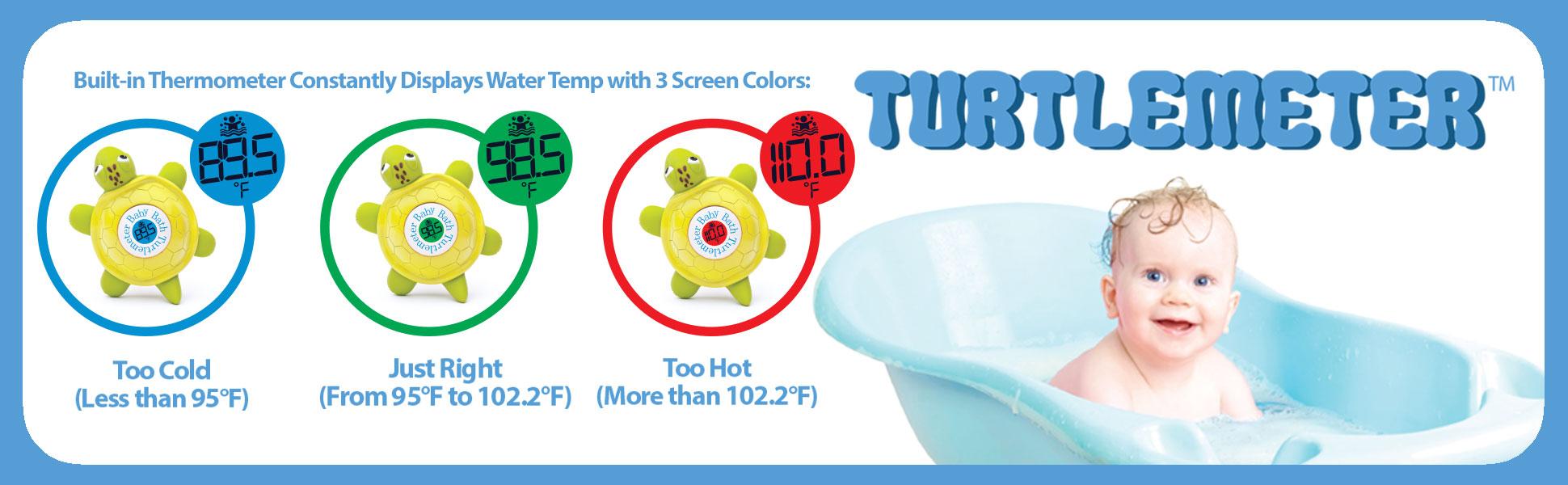 Ozeri Turtlemeter The Baby Bath Floating Turtle Toy and