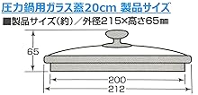 Amazon.co.jp: パール金属 ガラス 鍋蓋 20cm 圧力鍋 専用 H-9776