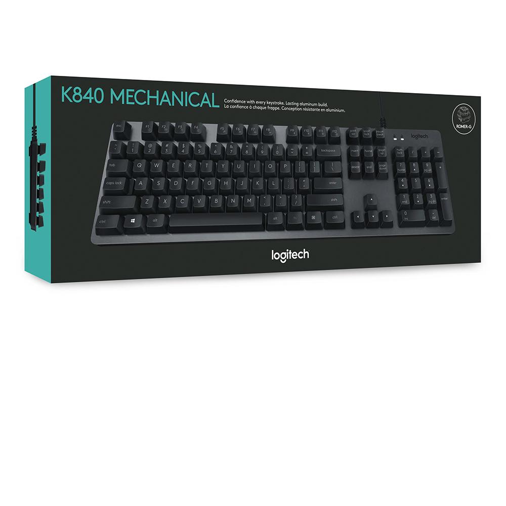Logitech K840 Mechanical Keyboard with Romer G mechanical