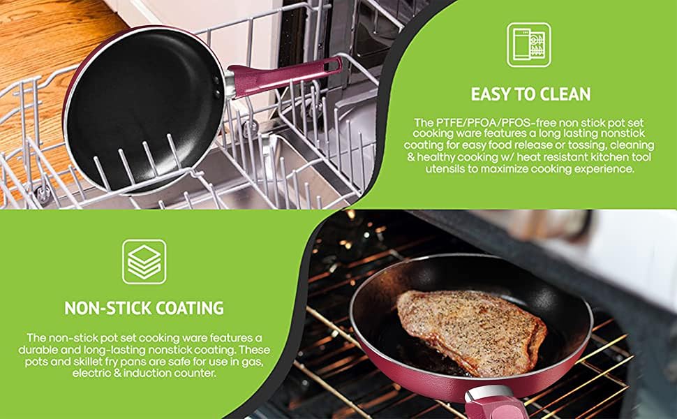 kitchen ware;nonstick cookware;cooking sets;cooking sets;green ceramic kitchen knives with b