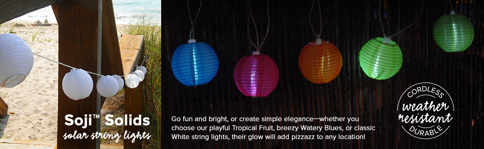 Amazon Com Allsop Home And Garden Soji Solar String Lights Globe