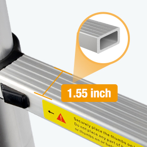 12.5ft Telescoping Ladder Aluminum Telescopic Extension Multi Purpose Ladders EN131 Certified - Extendable with Spring Load Locking Mechanism Non-Slip - 330 lb Max Capacity, Silver/Black (25% OFF Final Checkout)