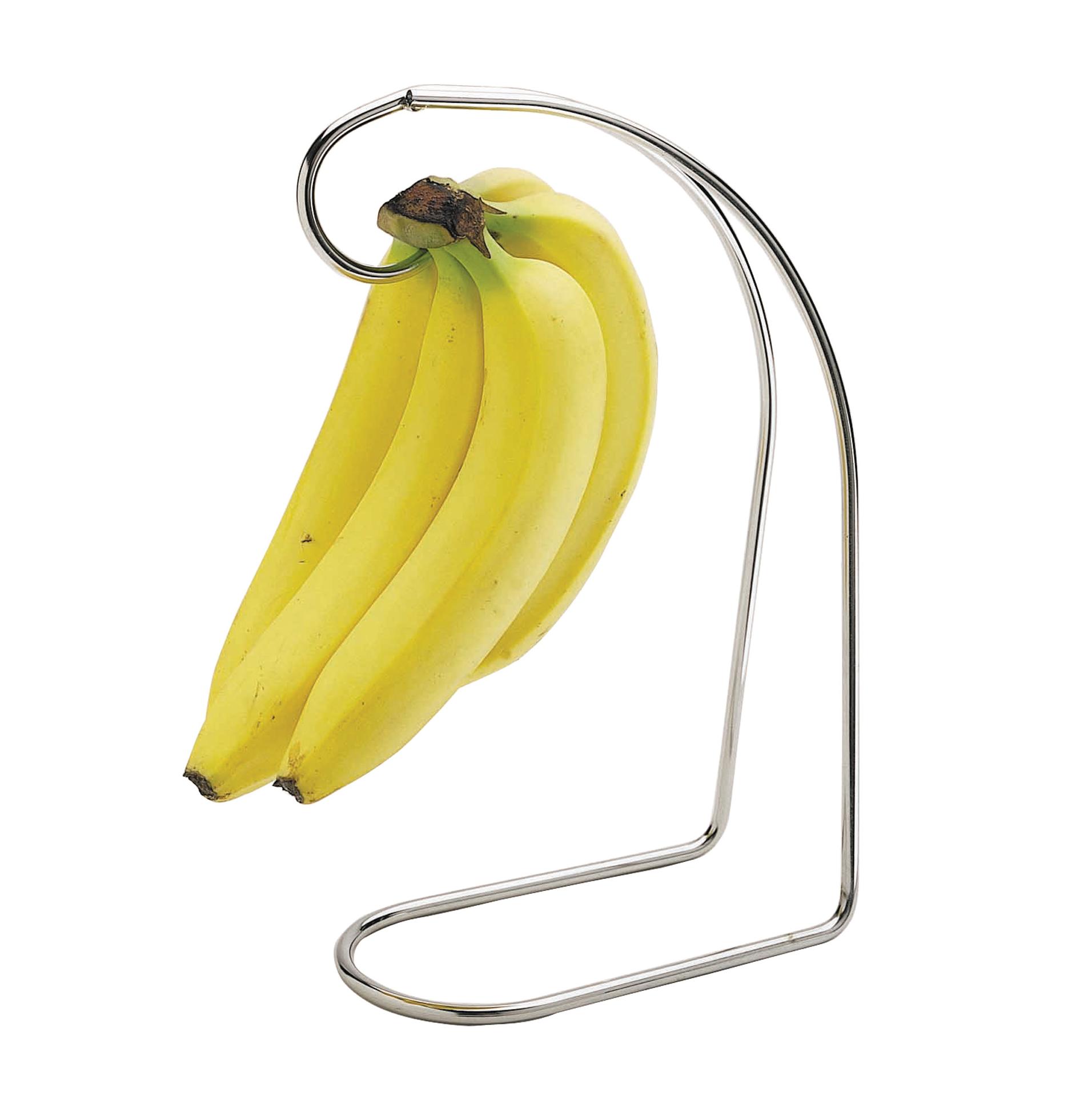 kitchen Craft Chrome Plated Banana Stand, Steel, Silver, 9 x 12 x 16 cm