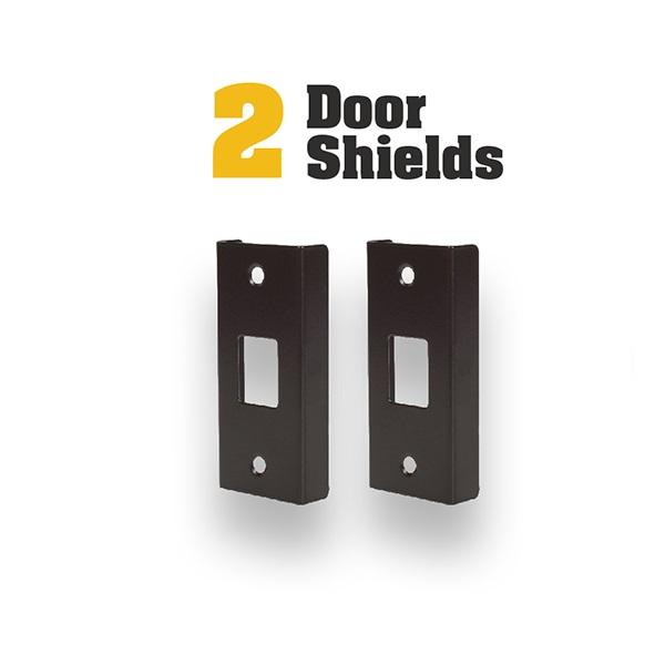 Door Armor MAX Complete Door Reinforcement Set in Aged Bronze — Door