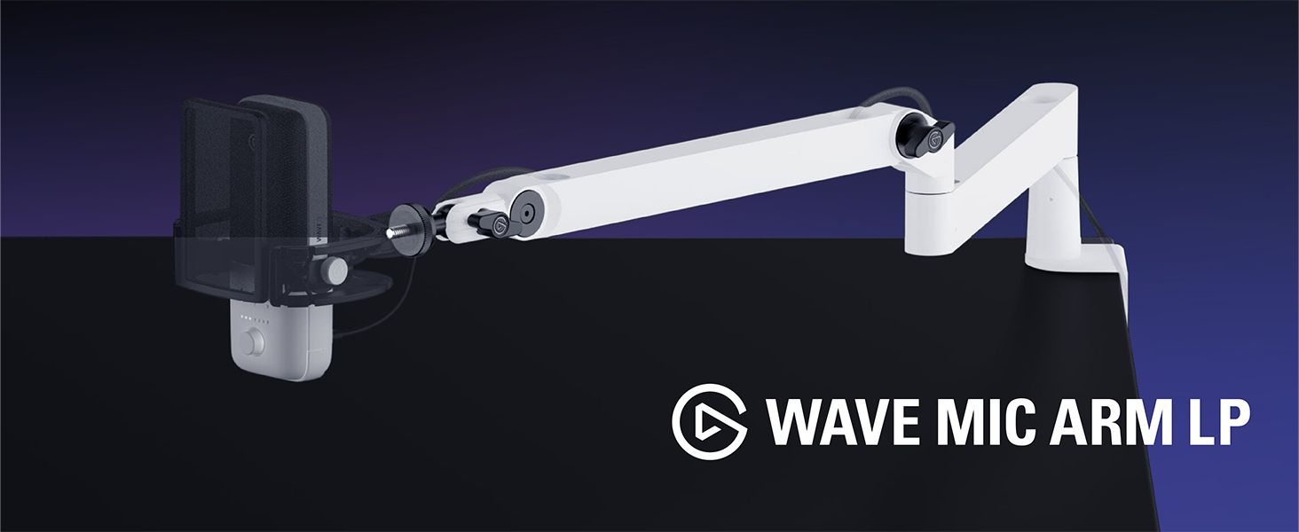 その他 Elgato Wave Mic Arm LP White Wave Mic Arm LP - White | Mic Boom Arm for Desks | Elgato