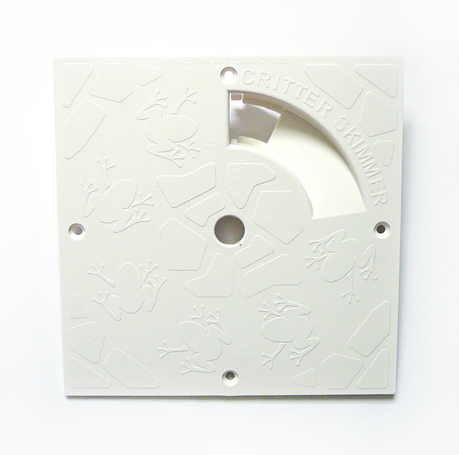 Critter Skimmer 10Inch Square Pool Skimmer Cover, White