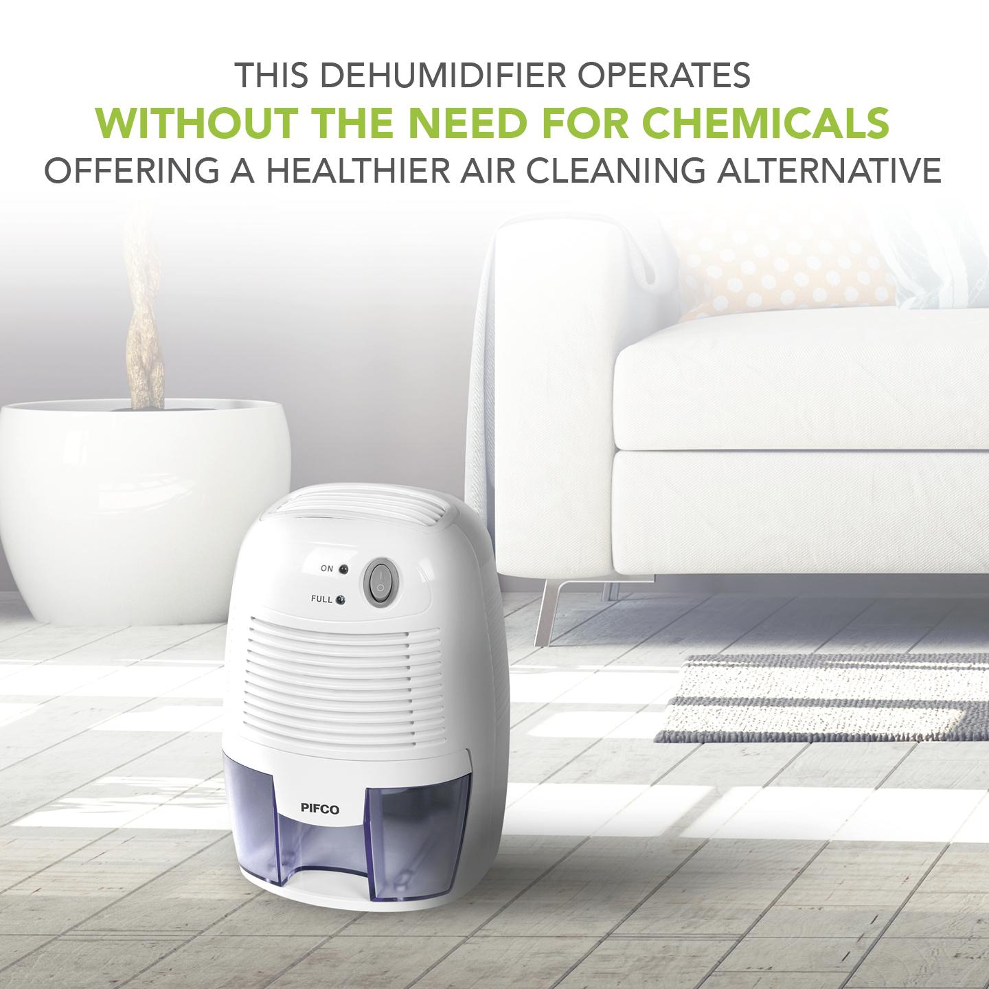 Pifco Dehumidifier, Quiet Operation, 800 W, 0.5 Litre, White Amazon.co