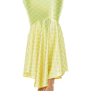 Amazon.com: Forplay Women's 1Pc. Mermaid Skirt, Neon Yellow