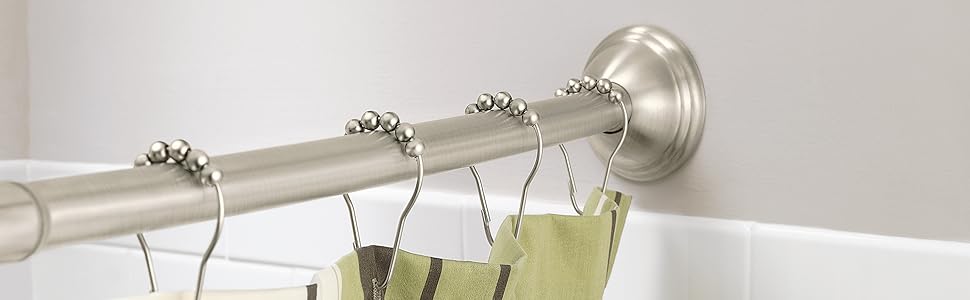 Moen Csr2160bn 54 Inch To 72 Inch Adjustable Length Fixed Mount