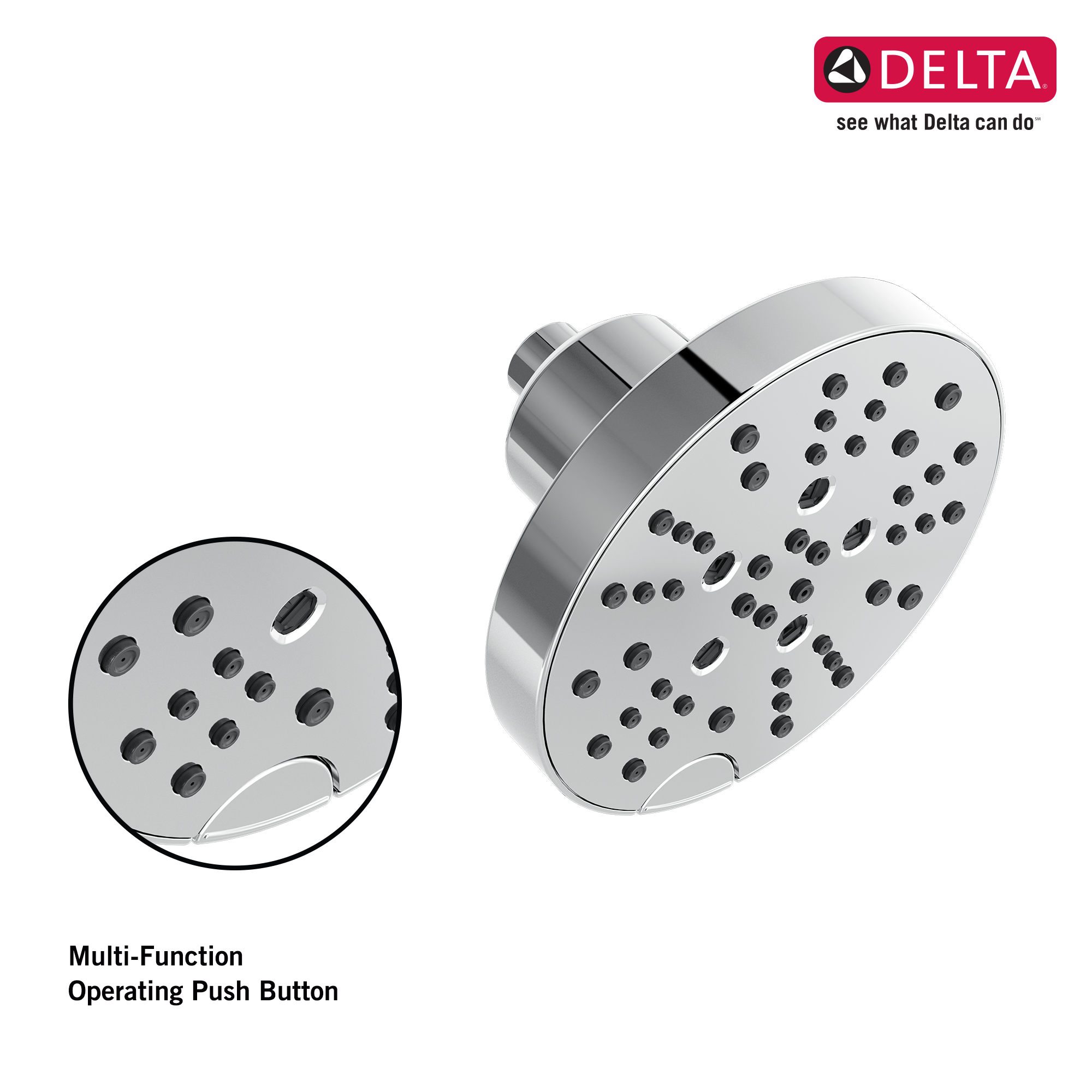 Delta Faucet 6-Inch Showerhead - H2Okinetic Tech -16