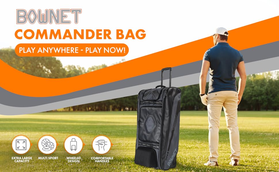 Commander and Catcher Bag With Wheels and 14