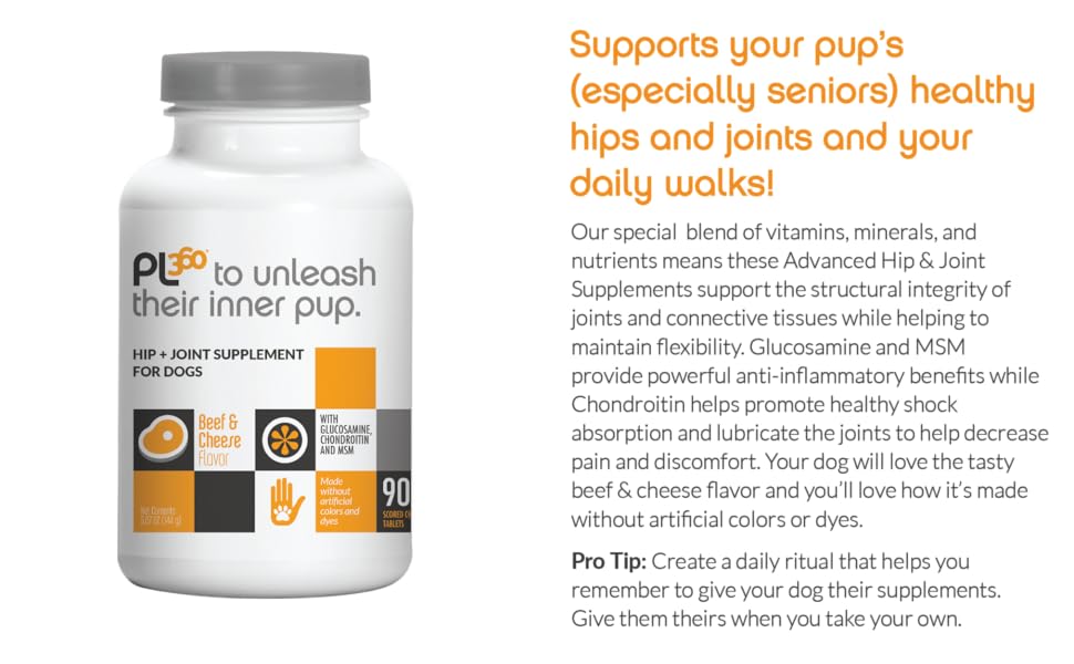 PL360 Advanced Hip and Joint Support Tablet for Dog