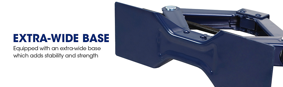 Torin TCE Steel Scissor Lift Jack Car Kit, 1.5 Ton (3,000 lb) Capacity, Blue