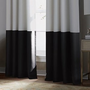 Amazon.com: Curtainworks 1Q806608IV Kendall Color Block Room