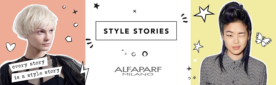 alfaparf milano style stories hairspray pomade wax gel styling products professional premium salon