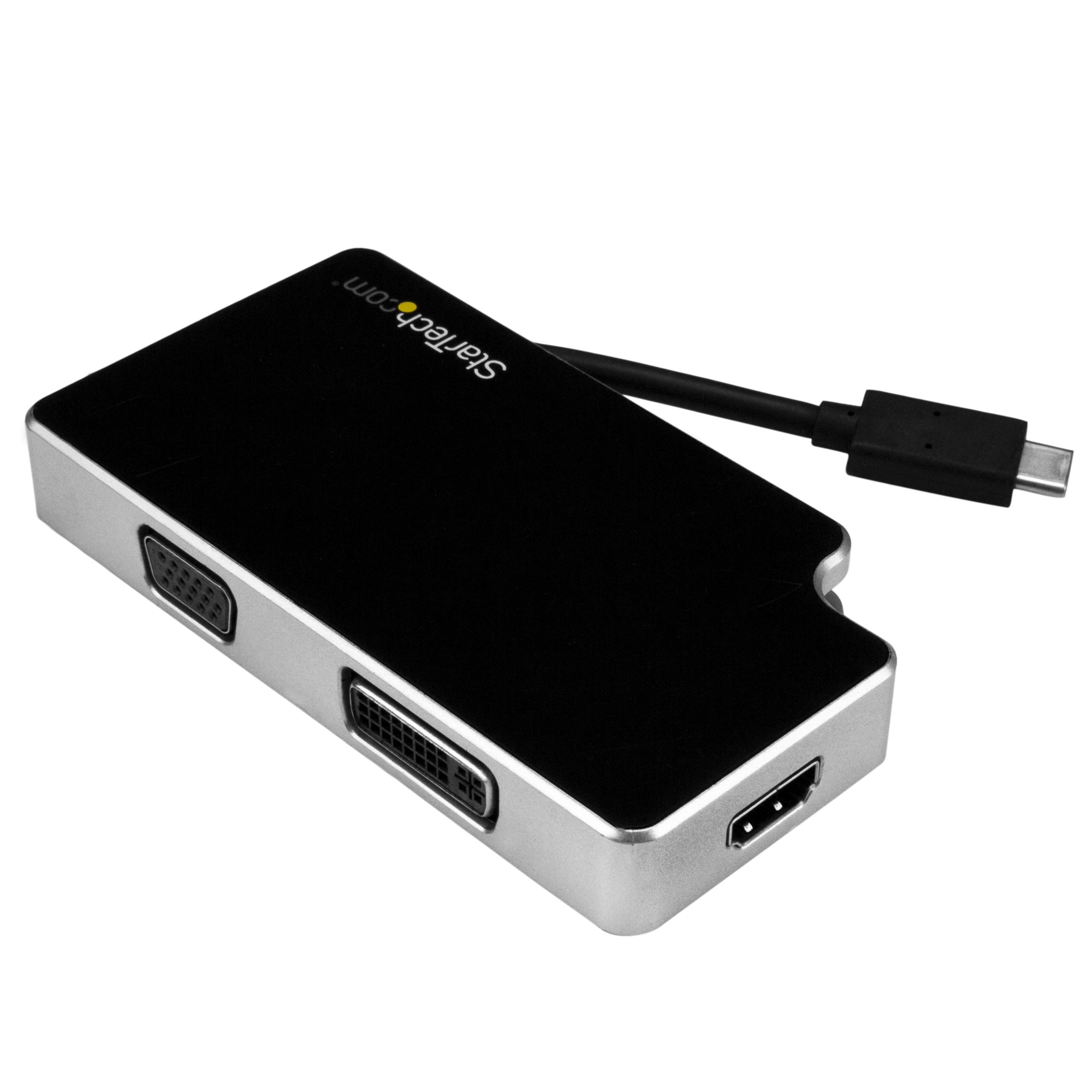 USB C Multiport Adapter UHD 4K USB C to VGA / DVI