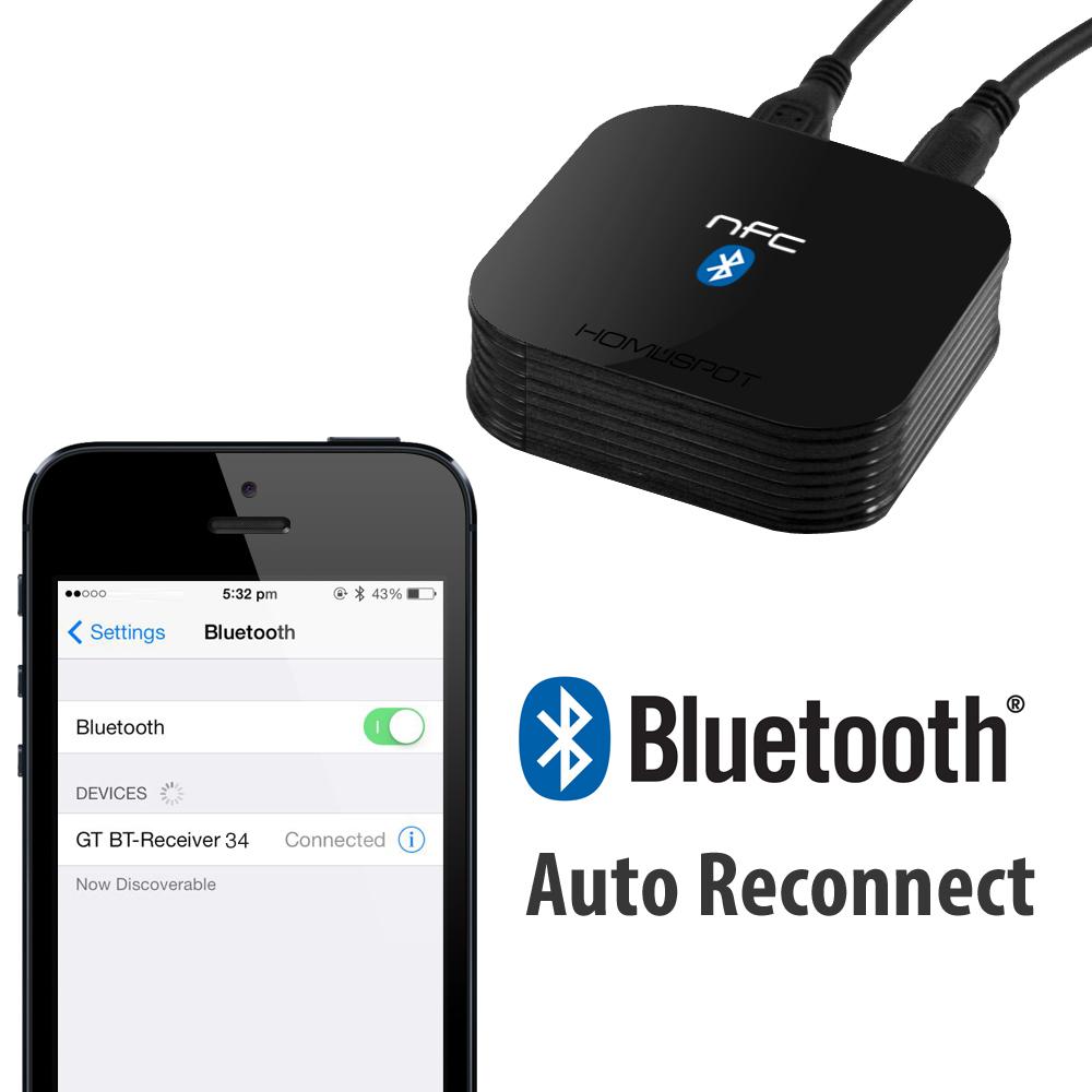 HomeSpot NFCEnabled Bluetooth Audio Receiver for Sound