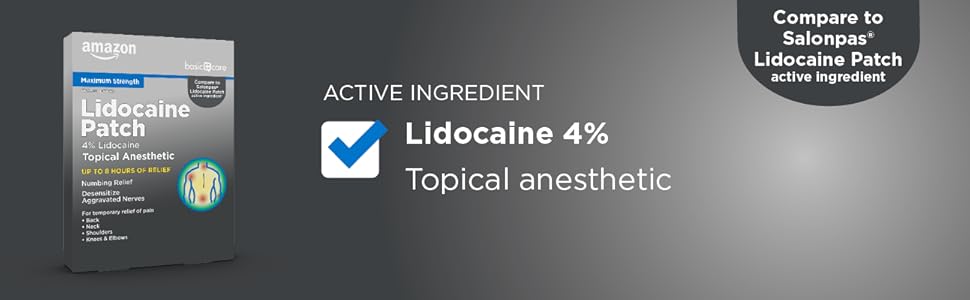 Lidocaine 4% Topical anesthetic 
