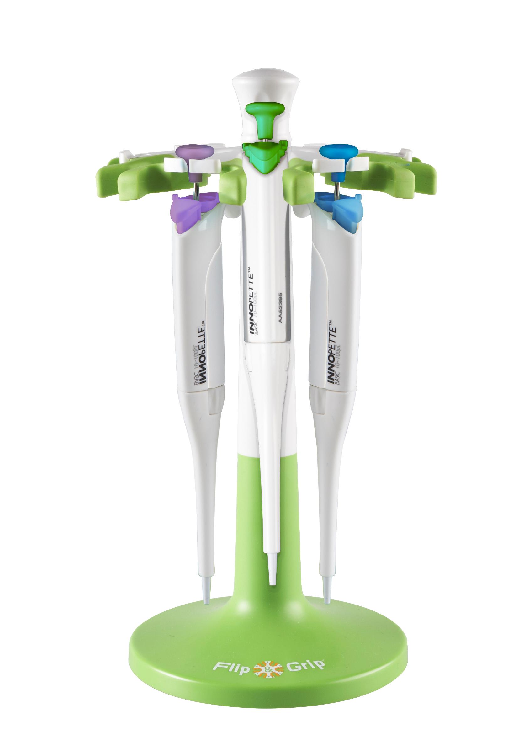 Heathrow Scientific Flip & Grip HEA120056 Pipette Holder, Lime Science