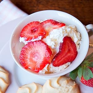 spring, fresh fruit, fontainebleau, caster sugar, dessert, baking