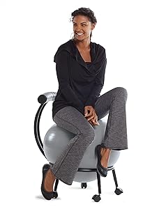 gaiam custom fit balance ball chair