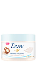 Dove Exfoliating Body Scrub Crushed Macadamia & Rice Milk