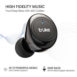 truke fit 1+ true wireless earbuds bluetooth headphones earphones headset airpods bassbuds ear bud