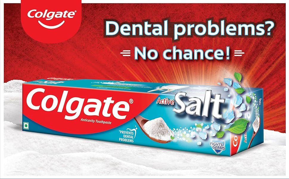 Buy Colgate Active Salt Toothpaste, Germ Fighting Toothpaste for