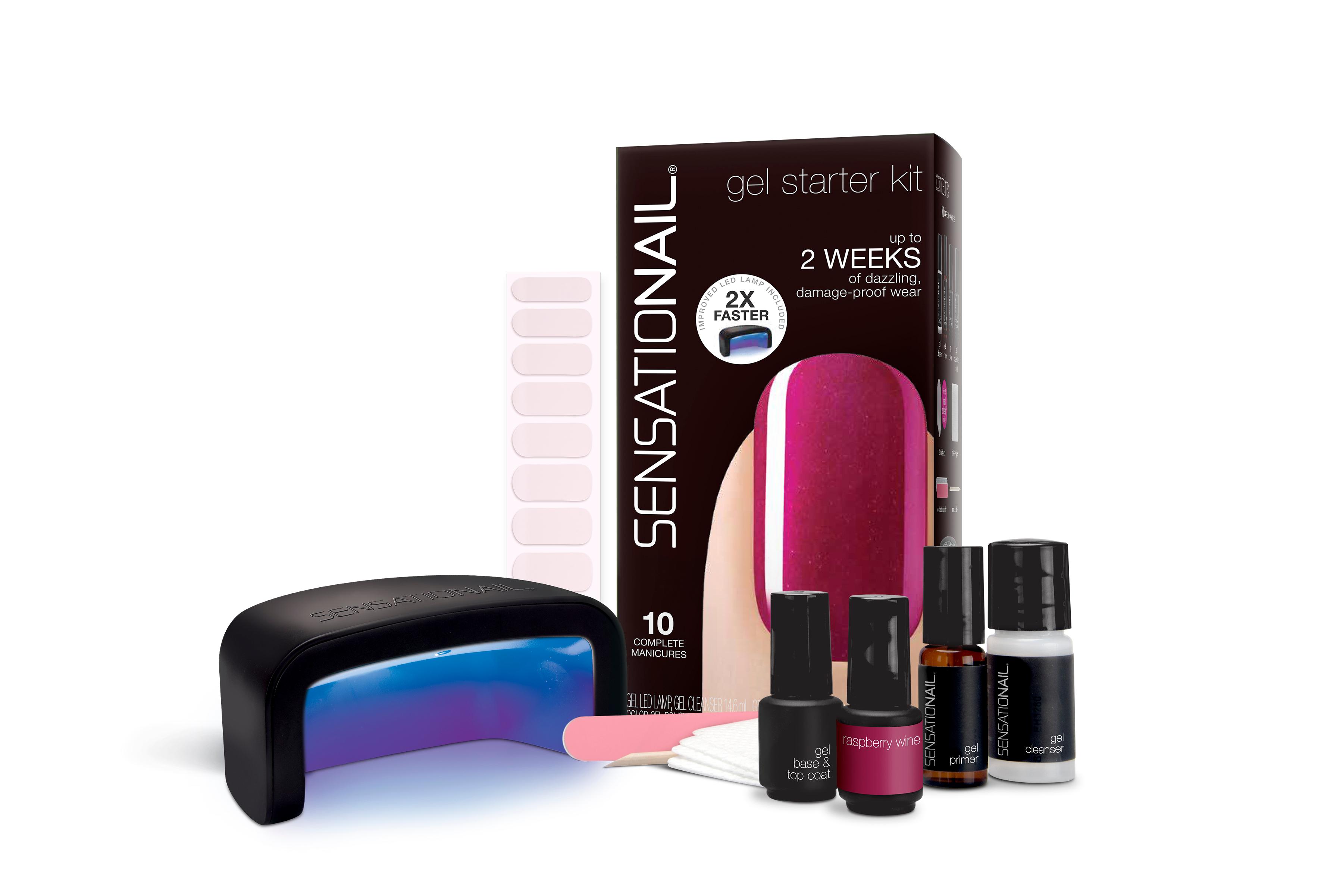 SENSATIONAIL Gel Polish Starter Kit, Pink Chiffon Amazon.co.uk Beauty