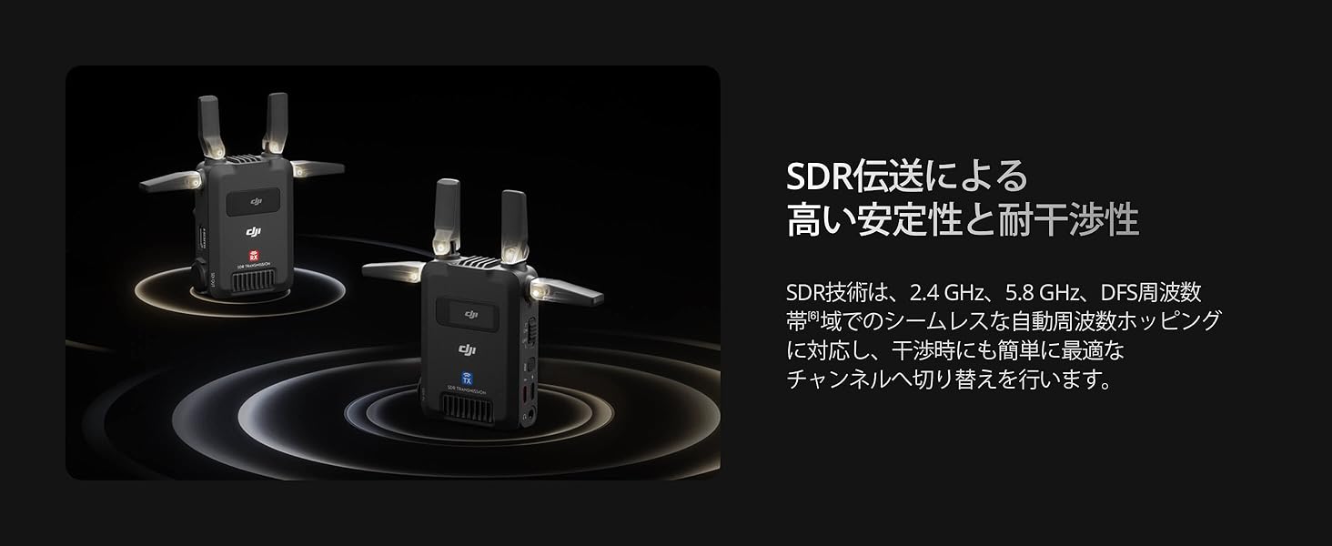 Amazon.co.jp: DJI SDR Transmission コンボ 3 km 1080p/60fps SDR