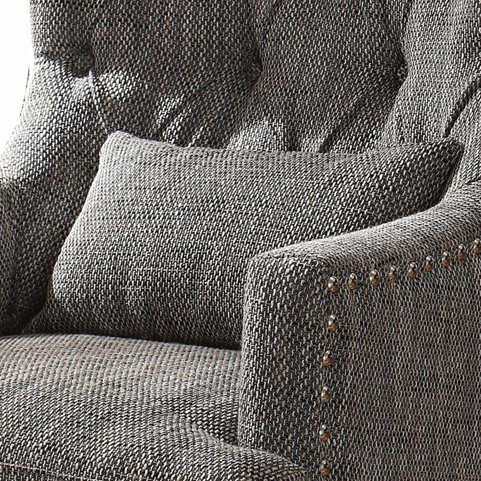 Homelegance 1217F1S Accent Chair with Kidney Pillow, Dark