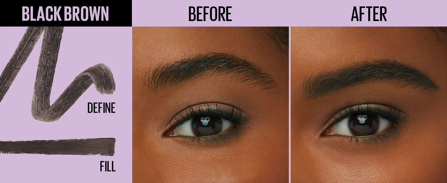 Amazon.com : Maybelline Express Brow 2-In-1 Pencil and Powder Eyebrow ...