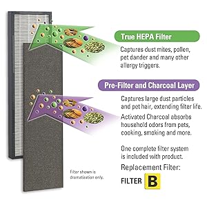hepa filter b flt4825 filter b germguardian ac4825 filter flt4825 filter ac4825 germ guardian