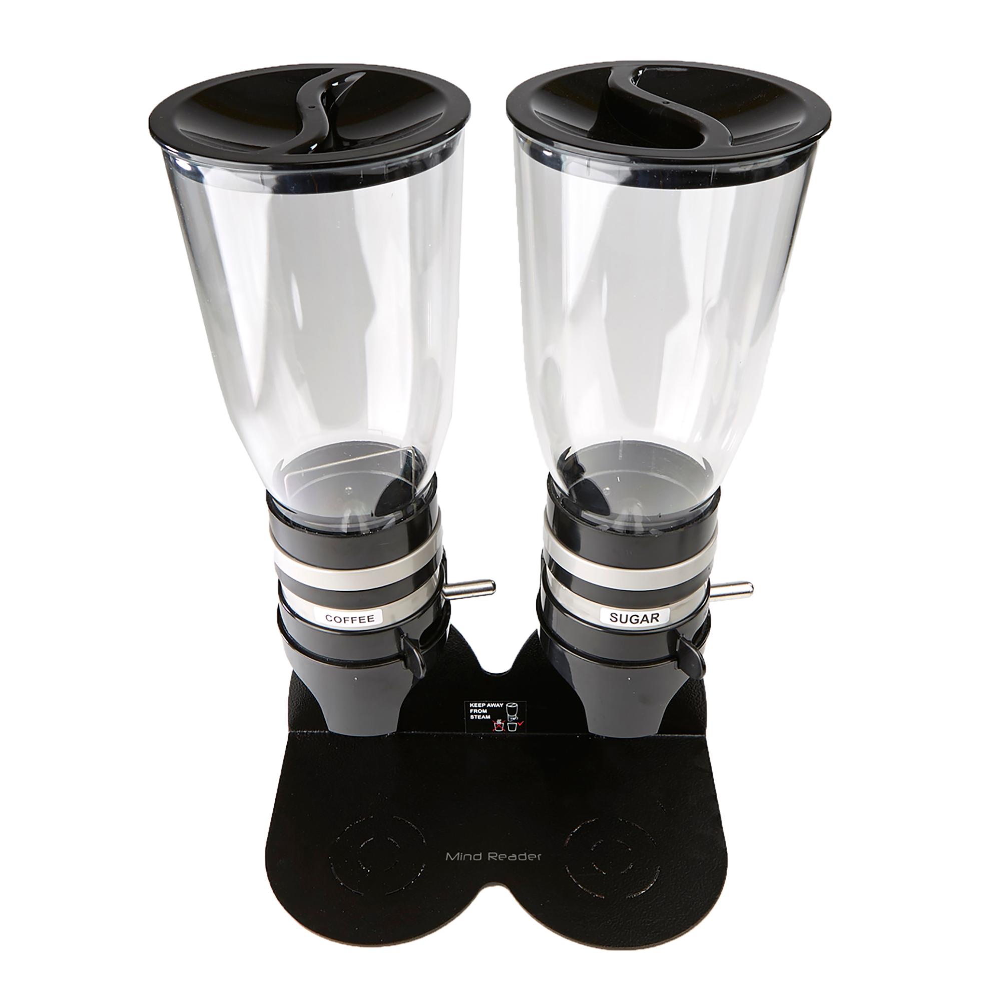 Mind Reader Metal Double Standing Coffee & Sugar Dispenser